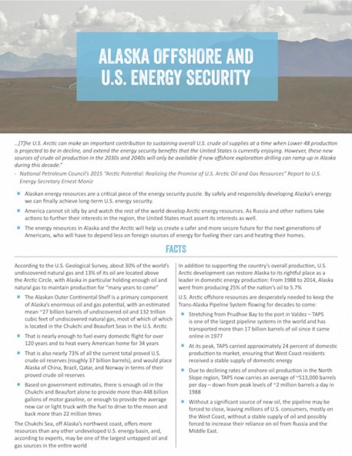 AK Offshore & US Energy Security